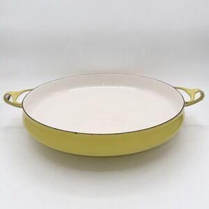 VTG MCM JHQ DANSK KOBENSTYLE Denmark Paella Pan Yellow Danish Modern